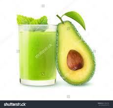 Isolated Drink Avocado Smoothie And Half Of Fruit Isolated On White Background With Clipping Path Avocado Smoothie Fruit Avocado