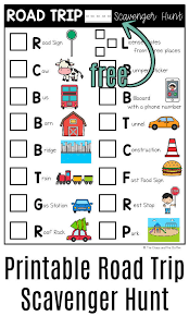And, don't miss all of our other free printables. Printable Road Trip Scavenger Hunt