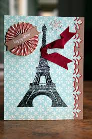 Now, lay another card between triangles 2 and 3. Versafine And Embossing To Make A Winter In Paris Card Imagine