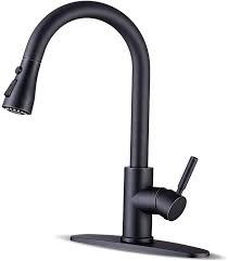 For stubborn stains, mix 1 cup of white vinegar and 1 teaspoon salt in a bowl wash the faucet with a flannel cloth. Kitchen Faucets With Pull Down Sprayer Farmhouse Kitchen Faucet Oil Rubbed Bronze Commercial Modern High Arc Stainless Steel Single Handle Single Hole For Utility Rv Laundry Sinks Amazon Com