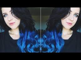 The extension featured in the pictures is made with a mix of bright blue & black. Tutorial Of Dark To Blue Ombre Hair Extensions Ft Vpfashion Alexasunshine83 Youtube