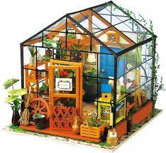【english instruction with illustration】cute and amazing robotime diy house, english assembly instructions with detailed illustration and picture. Amazon Com Rowood Diy Miniature Dollhouse Kit Miniature House Craft Model Kits To Build Gift For Adults Teens Cathy S Flower House Toys Games