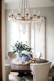 Easy Christmas Decor Ideas Kinsey Walsh Simple Christmas Decor Dining Room Blue Dining Room Chandelier