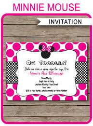 I'm excited to show you how to make these diy wedding invitations this post contains some affiliate links for your convenience (which means if you make a purchase after clicking a link i will earn a small commission but it won't cost you a penny more)! Minnie Mouse Party Invitations Template Birthday Party