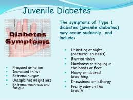 The signs and symptoms of type 1 diabetes in children usually develop quickly, and may include: Type 1 Diabetes Is One Of The Most Common Non Preventable Auto Immune Diseases In Children