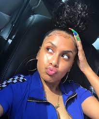 Black And Blue Box Braids On Light Skin Follow Littleuglyy For More Light Skin Girls Black Hair Bun Hair Styles