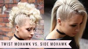Interesting ideas for mohawk hairstyles. Twist Mohawk Vs Side Mohawk By Sweethearts Hair Youtube