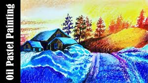 Proses pengerjaan gambar diawali dengan membuat sketsa menggunakan pensil. Landscape Drawing For Beginners With Oil Pastels Novocom Top