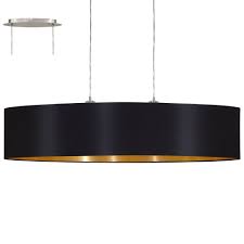 Alibaba.com offers 7,768 large ceiling lights products. Eglo Lighting Maserlo Large Ceiling Pendant Light In Satin Nickel With Black And Gold Shade 31616 Lighting From The Home Lighting Centre Uk