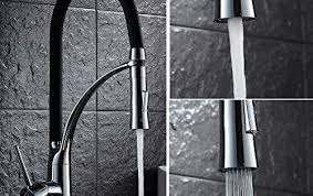 Auralum Mitigeur Douchette Robinet Pour Cuisine Mitigeur Evier En Laition Noir Materiel En Cuivre Finition Noir Mitigeur Douchette Robinet Cuisine Robinet