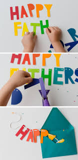 Happy father's day to the fathers, stepfathers, grandfathers, and father figures who enrich our character, love us unconditionally, and give so much of themselves every day so we can live. Diy Father S Day Banner Card Modern Parents Messy Kids