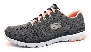 Nicht nur für ihre funktionalität, sondern auch für ihre schicken designs werden sportschuhe für damen heute geschätzt. Skechers Flex Appeal Sportschuhe Damen Laufschuhe Sportschuh Grau Sport H D Shoes And More