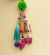 I Make These Beautiful Tassel Purse Charms And Use Hmong Vintage Fabric To Make The Small Parcels Then I Add Beautiful C Fabric Jewelry Bead Work Tassel Purse