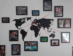 Vacation Memory Photo Map Fotowand Dekoration Und Wohnkultur Ideen