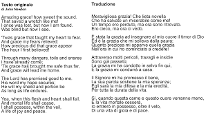 © tutti i testi sono di proprietà e il copyright dei rispettivi autori. Amazing Grace Wikipedia