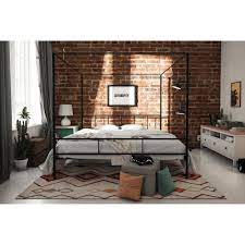 Simply add your favorite bed mattress and some luxury bedding to create a distinct look that's all your own. Novogratz Marion Canopy Bed Queen Black Walmart Com Walmart Com In 2021 Furniture Home Bed Frame