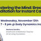 Workshop: Mastering The Mind: Breath & Meditation.... event in Falls Church, VA