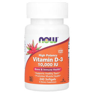 Now Foods High Potency Vitamin D-3 10,000 IU, AI generated