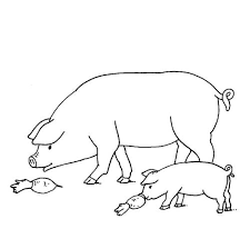Kostenlose Malvorlage Bauernhof Schweine Auf Dem Bauernhof Zum Ausmalen