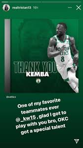 Jun 10, 2021 · per source, another team to monitor in the kemba walker, #celtics split is the #thunder. Celtics Players React To Kemba Walker S Trade To Okc Thunder