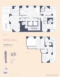 Pin By Rkh On Piantine In 2020 Apartment Floor Plans New York Penthouse Rose Hill