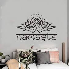 Unlike wallpaper, the washi tape will be easy to stick on and remove, so you can easily. Buy Indian Namaste Lotus Wall Sticker Living Room Background Decal Mural Home Decor Christmas Decor At Affordable Prices Price 3 Usd Free Shipping Real Reviews With Photos Joom