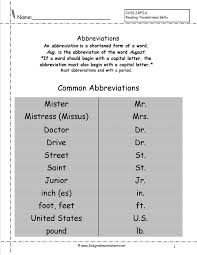 9 Abbreviation Worksheet For Grade 2 Grade Chartsheet Net In 2020 2nd Grade Reading Worksheets Grammar Worksheets 2nd Grade Worksheets