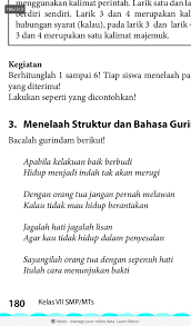 Menelaah Struktur Gurindam Bait Ke 3 Dan 4 Brainly Co Id
