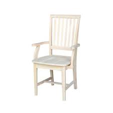 International Concepts Unfinished Wood Mission Side Chair 265a The Home Depot In 2020 Side Chairs Side Chairs Living Room Woven Dining Chairs