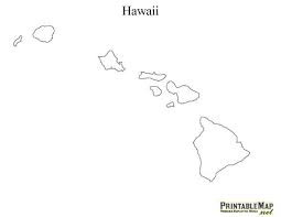 Blank Map Of Hawaiian Islands Printable Map Of Hawaii State Map Of Hawaii 590 X 456 Pixels Map Of Hawaii Hawaiian Islands Map Printable Maps