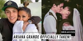 Ariana grande wore her signature ponytail and winged eyeliner on her wedding day. Celebrity Breaking Ariana Grande Got Married In A Secret Wedding