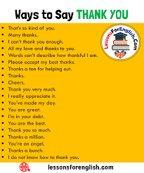 18 Ways To Say Thank You In English Speaking That S So Kind Of You Many Thanks I Can T Thank You English Words English Vocabulary Words Learn English Words