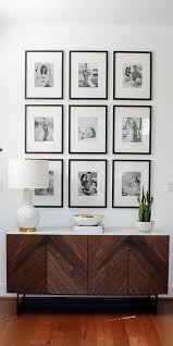 Black And White Family Photo Gallery Wall Black And White Family Wall Display Remember When It Comes To Displaying Family Pictures On A Wall Black A In 2020 Gallery Wall Living Room Frames On Wall Room Decor