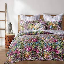 Chausub korea patchwork quilt set 3pc cotton quilts floral quilted bedspread bed cover sheets pillow shams a reading pocket pillow the polka dot chair description: Buy Levtex Home Basel Quilt Set King Quilt Two King Pillow Shams Multicolor Floral Quilt Size 106x92in And Pillow Sham Size 36x20in Reversible Cotton Online In Indonesia B086q7nnfn