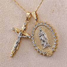 We did not find results for: Women Men 18k Gold Cross Crucifix Necklace Virgin Mary Necklace Crucifix Jesus Pendant Necklace Men And Women Faith Necklace Wish