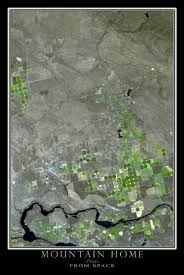 The Mountain Home Idaho Satellite Poster Map Mountain Home Idaho Map Poster Satellite Art