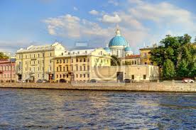 Description, histoire, avis et informations pratiques pour préparer votre visite. Monuments De Saint Petersbourg Russie Peintures Murales Tableaux Orthodoxe Bleu Carre Myloview Fr