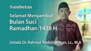 Sambutan takmir masjid nurur rohman. Sambutan Marhaban Bulan Ramadhan 1438 H Youtube