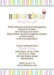 Pink Baby Sprinkle Shower With Sweet Sprinkled Cupcake Second Baby Showers Sprinkle Baby Shower Baby Shower Invitation Wording