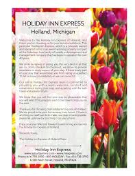 12381 felch street , holland, michigan 49424. Holland Michigan Holiday Inn Express Guest Directory By Towns Associates Issuu