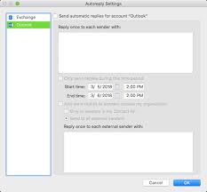 Whenever you will be contacted via email, the specified mail template will automatically be sent as a reply. Send Automatic Out Of Office Replies From Outlook For Mac Outlook For Mac