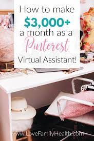 How To Make 3 000 A Month As A Pinterest Virtual Assistant Virtual Assistant Virtual Assistant Business Virtual Assistant Jobs