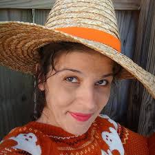 Succulent 18-inch Straw Witch Hat