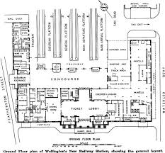 Ground Floor Plan Of Wellington S New Railway Station Showing The General Layout Nzetc Train Station Architecture Ground Floor Plan Railway Station
