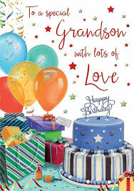 Birthday Greetings For Grandson Special Grandson Birthday Greeting Card Gifts Balloons 9 X 6 25 Inch Regal Rega Birthday Wishes For Kids Happy Birthday Pictures Grandson Birthday Cards