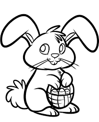 Coloring book kid game with about the lovely frohe ostern bunny and eggs is the simple app for your kids. Simple Bunny Coloring Picture Topcoloringpages Net