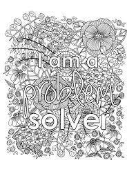 Just click the button below to get 20 pages of printable coloring sheets in pdf format. Positive Affirmations Quote Stress Relief Coloring Pages Novocom Top