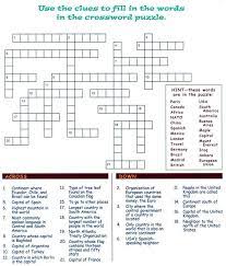 Cross Word Back Printer Friendly Version This Site Is Managed By The Fill In Puzzles Cross Words Puzzle