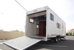 On the way home from a race, something in the garage created a tear on the inside of the loading ramp / door. Recommended Spring To Help Close Ramp On A 2006 Gearbox Toy Hauler Etrailer Com