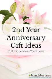List of wedding anniversaries by year including names of materials, symbols and flowers associated with the time married anniversary. 2nd Year Anniversary Gift Ideas For Him And Her Bumblebee Linens